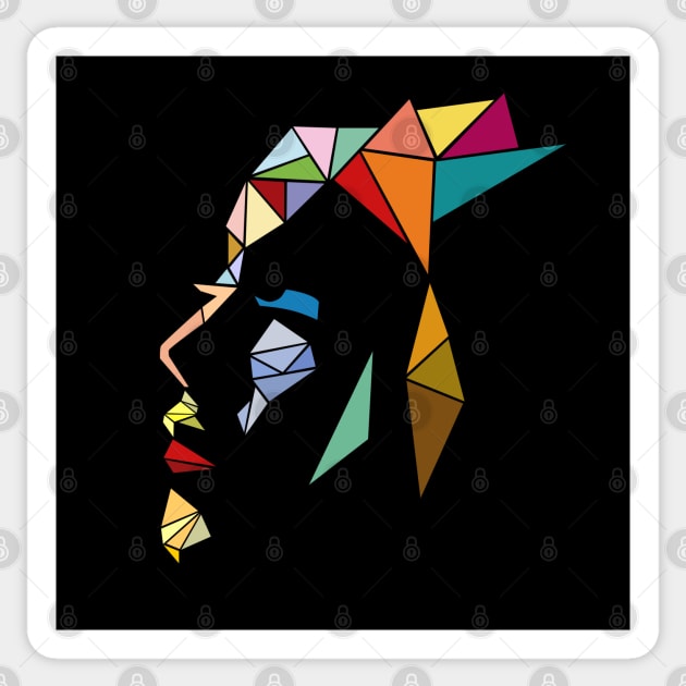 Rostro Mujer Colores Sticker by leeloolook